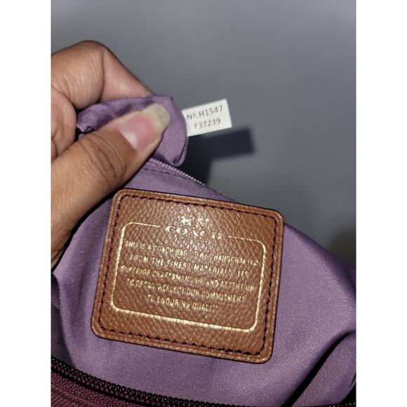 Coach Sawyer crossbody bag in plum - Picture 5 of 5